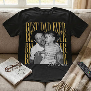 Custom Vintage Photo Personalized Shirt for Dad