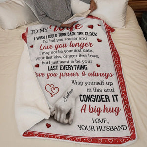 You And Me Feels Right- Personalized Blanket Gifts For Husband And Wife