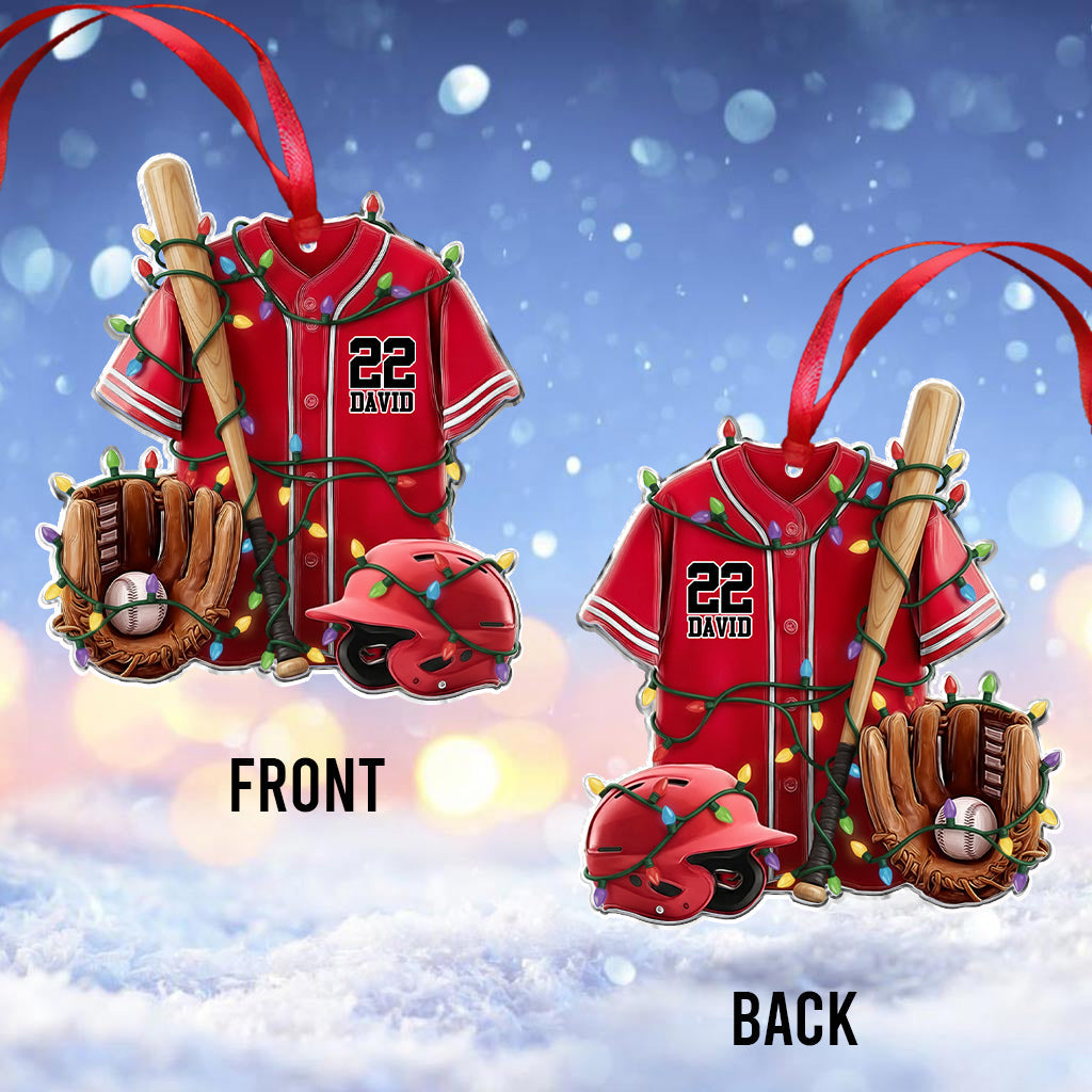 Baseball Life - Personalized Baseball Ornament