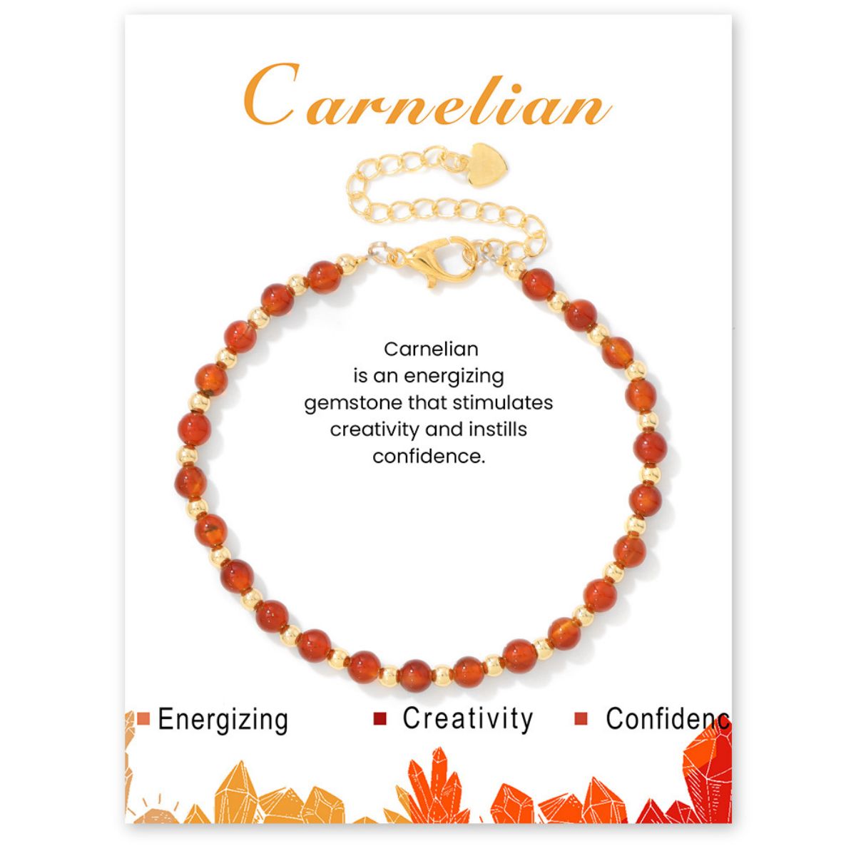 4mm healing stone beaded bracelet