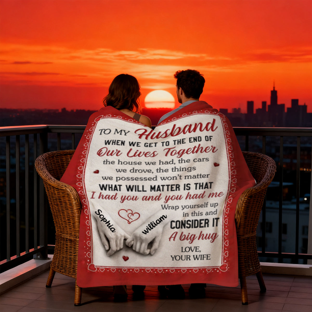 You And Me Feels Right- Personalized Blanket Gifts For Husband And Wife