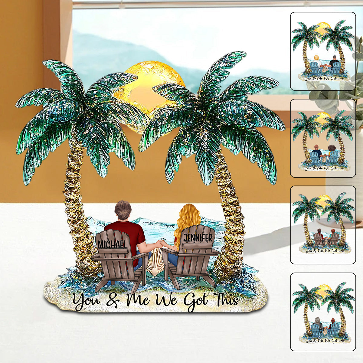 You And Me We Got This - Personalized Couple Custom Acrylic Plaque