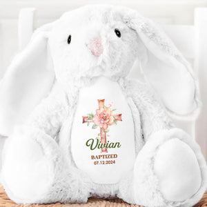 Kid Christening Day - Personalized Easter Bunny Plush Gift For Family