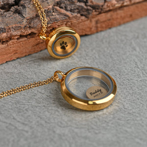 Locket Memory Keepsake Necklace Pet Hair Urn Personalized Living Memory Necklace