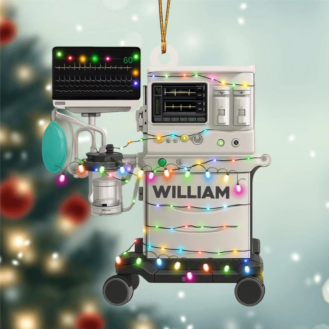 Collection of Hospital Medical Equipment - Personalized Acrylic Ornament