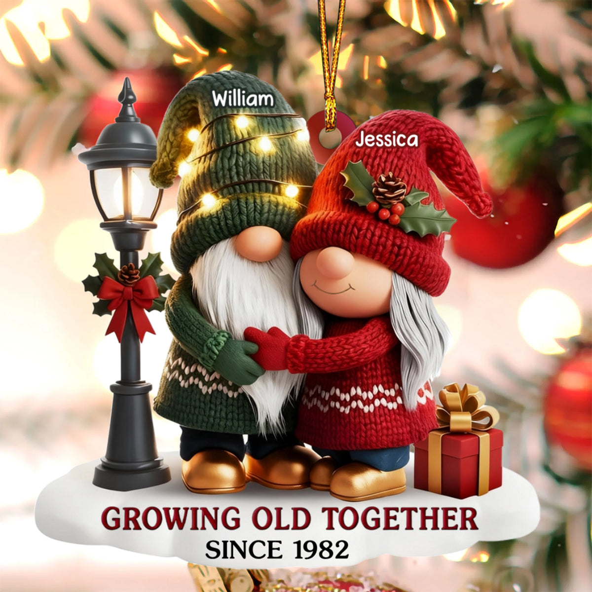 Personalized Anniversary Christmas Ornament Wedding Gifts For Husband And Wife, Him And Her - Our Story Continues