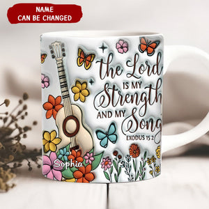 Personalized The Lord Is My Strength And My Song Mug