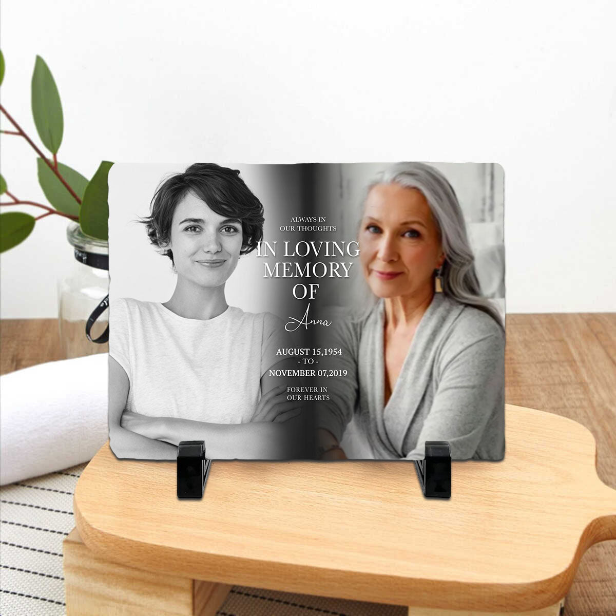 Personalized In Loving Memory Photo Memorial Stone