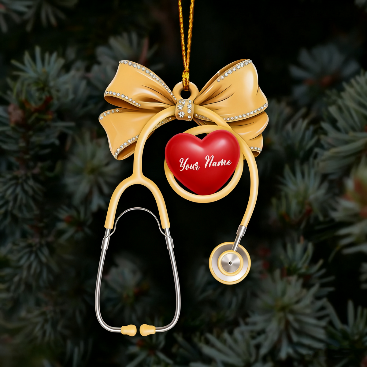 Healthcare Staff Home Decor, Christmas Ornament, Personalized Ornament