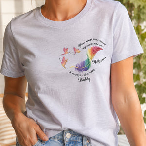 Personalized "Your Wings Were Ready" Memorial Shirt – Custom Name & Dates | Remembrance Gift For Loved One