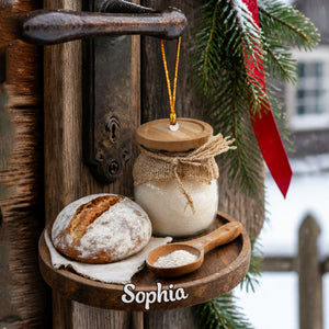 Personalized Christmas Ornament – Sourdough Starter Design | A Thoughtful Baking Gift For Bakers And Kitchen Enthusiasts
