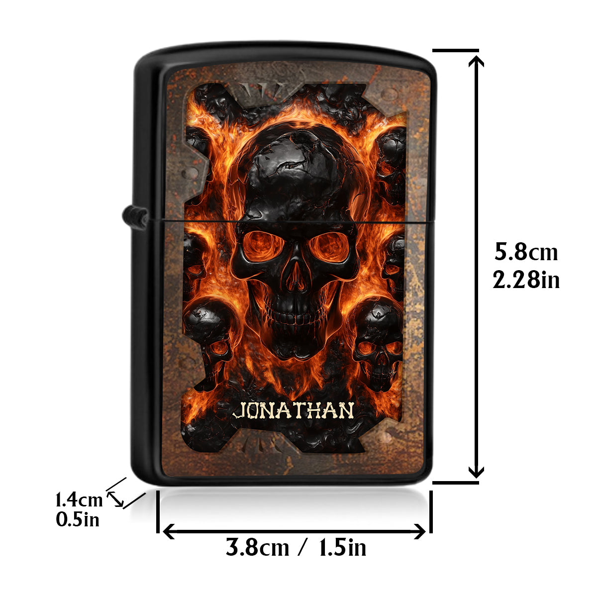 Skull Flame Keeper - Personalized Skull Lighter