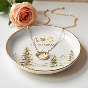 Our Love Adventure, Ceramic Jewelry Dish, Gift For Couples