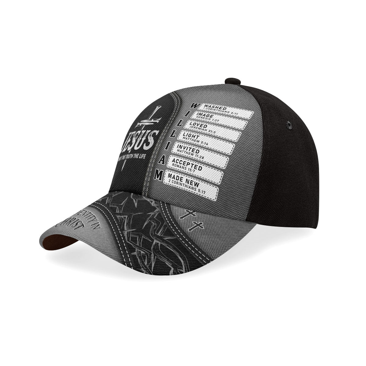 Jesus The Way The Truth The Life Personalized Classic Cap
