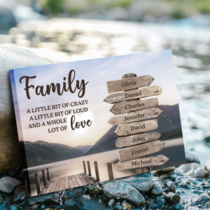 Christmas Gift For Families – Personalized Canvas With Family Names