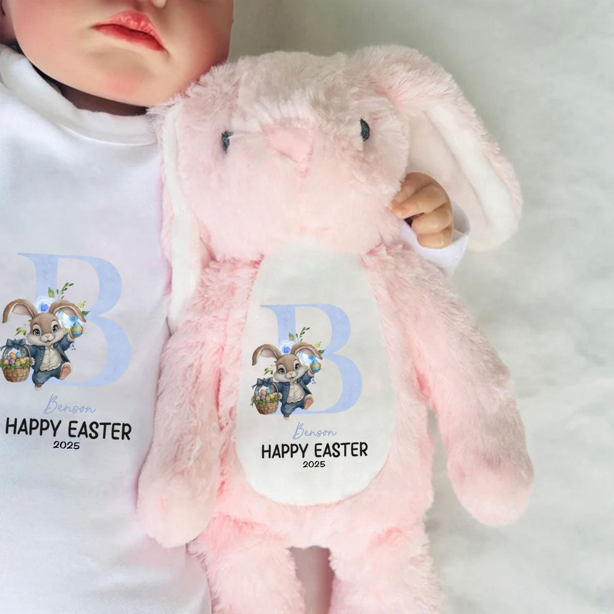 Family Personalized Custom Easter Bunny Plush - Easter Gift For Family Members