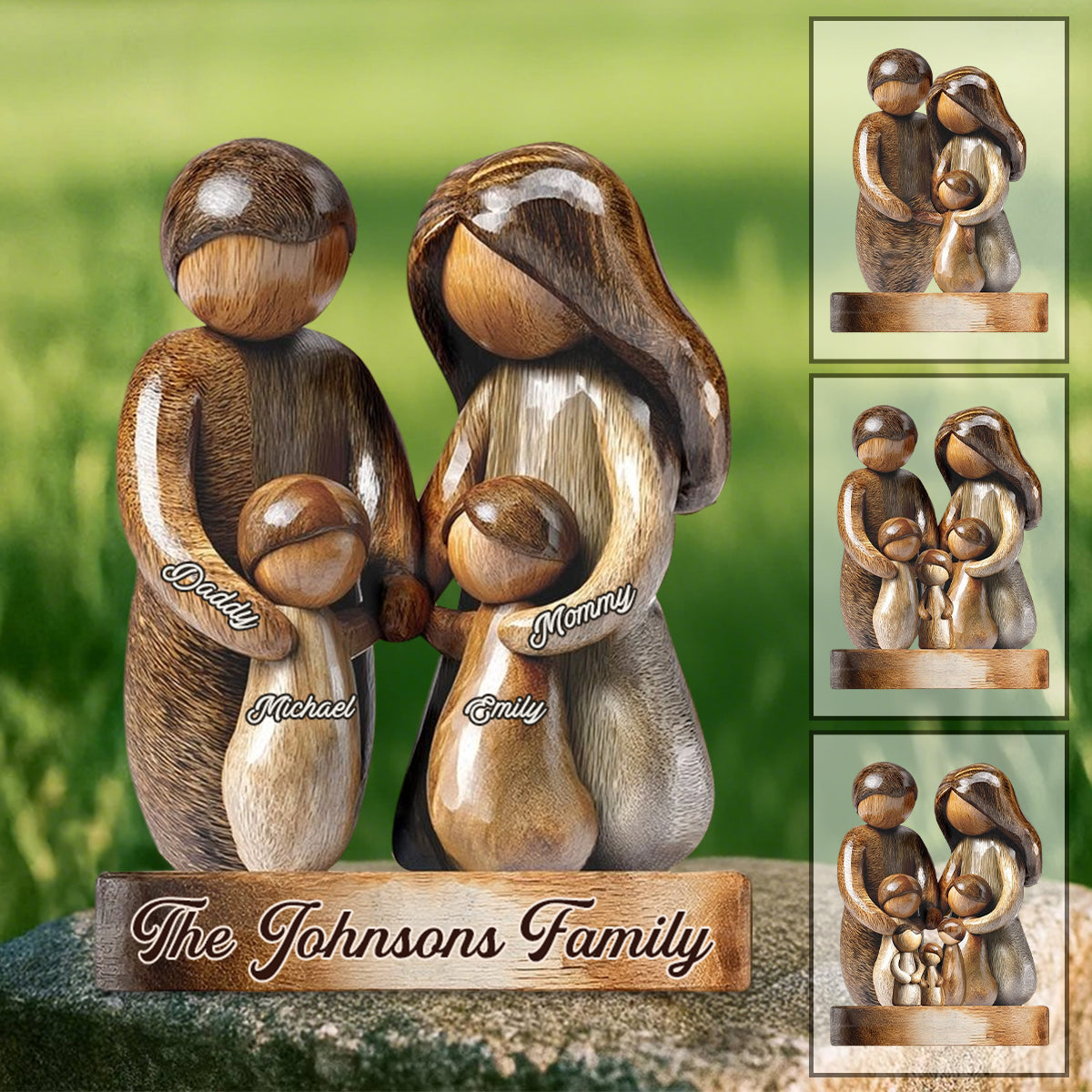Personalized Happy Family Custom Shaped Acrylic Plaque