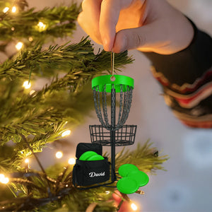 Disc Golf Home Decor, Christmas Ornament, Personalized Ornament