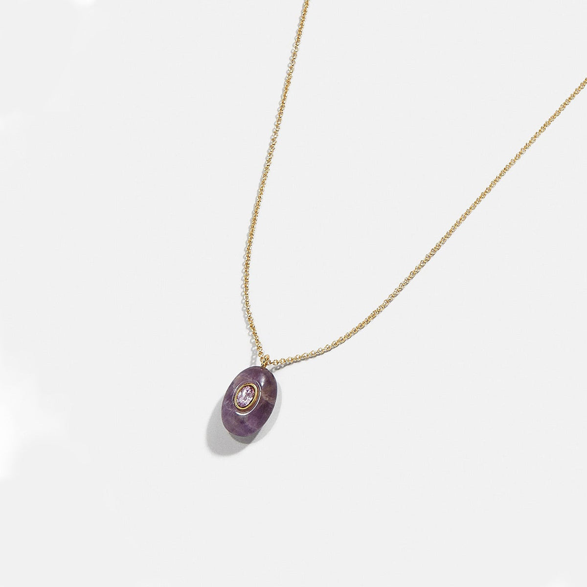 Natural Stone Precious Pendant Necklace