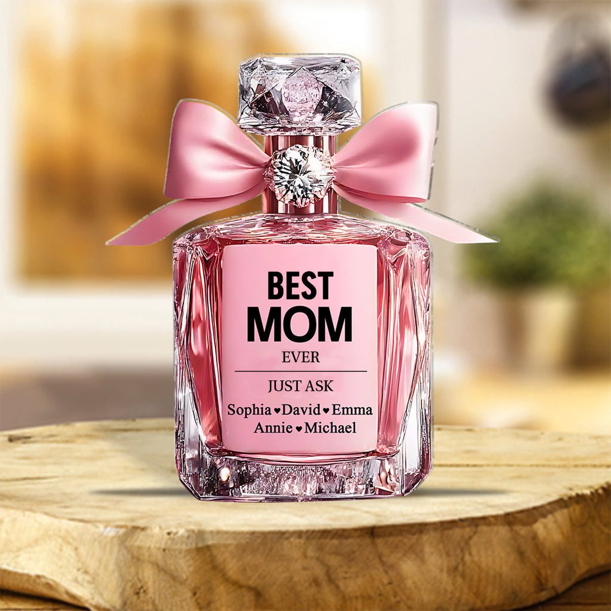 Best Mom Ever - Personalized Mother Custom Shaped Acrylic Plaque