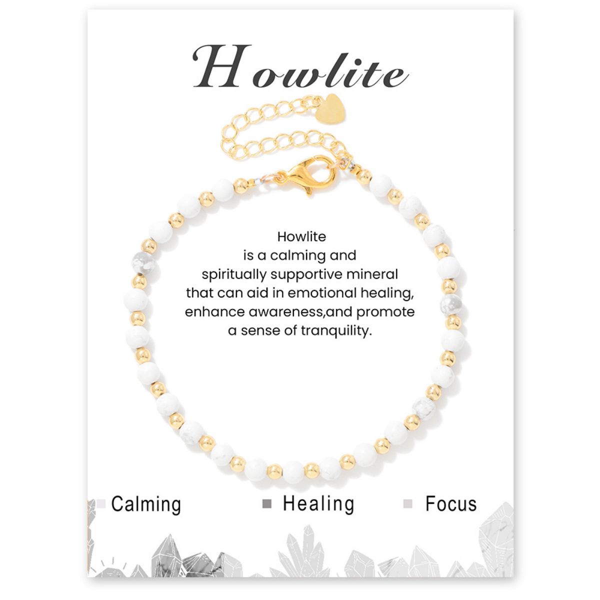 4mm healing stone beaded bracelet