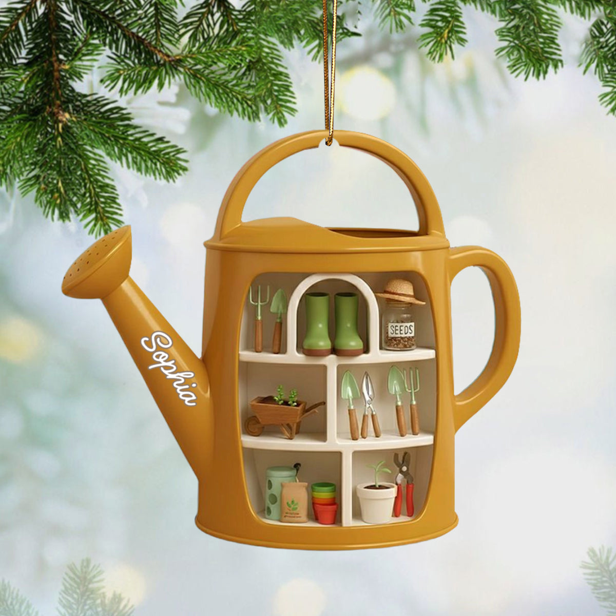 Celebrate Gardening Joy With Custom Garden Tools Design, Personalized Ornament, Gift For Gardening Enthusiasts