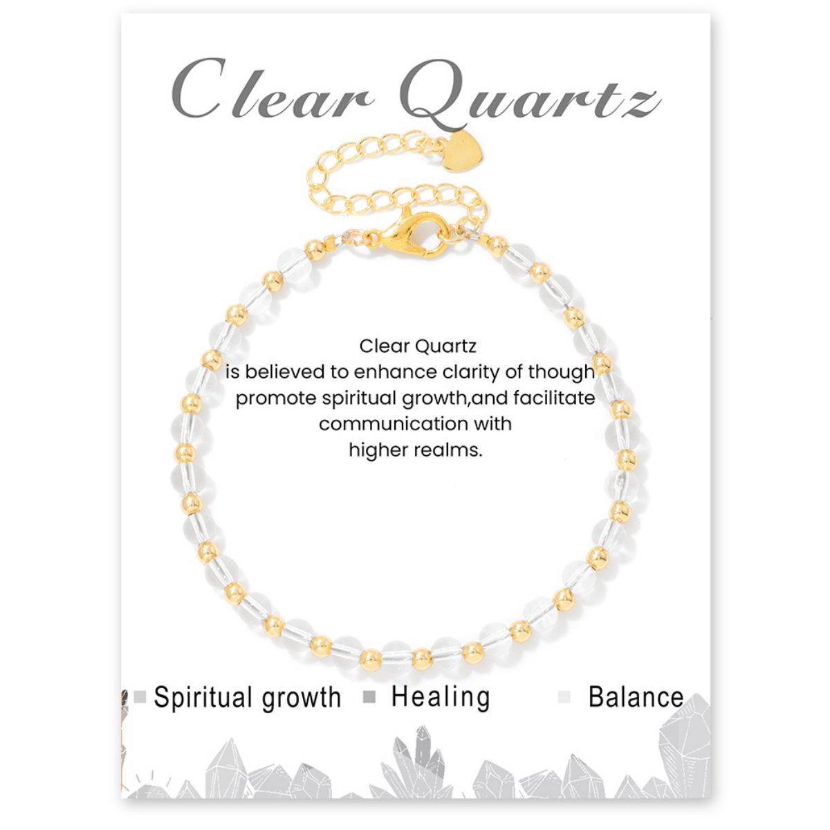 4mm healing stone beaded bracelet