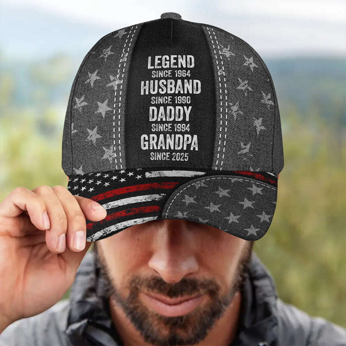 Legend Husband Daddy - Personalized Classic Cap