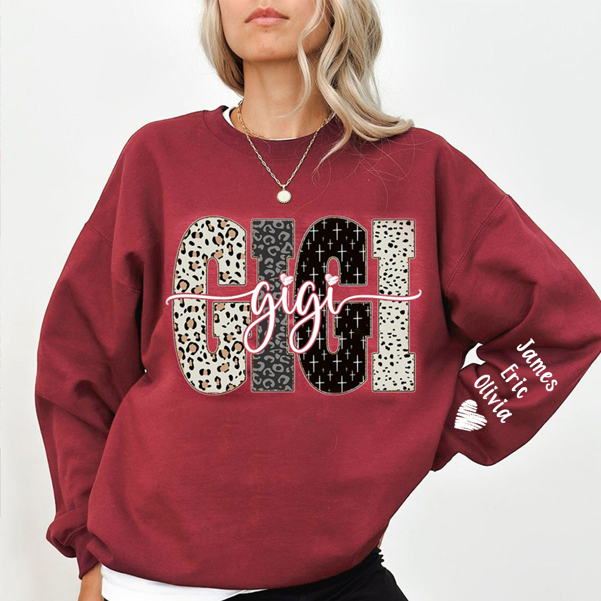 Personalized Bible Style Design, Custom Gift For Gigi And Her Grandchildren Sweatshirt