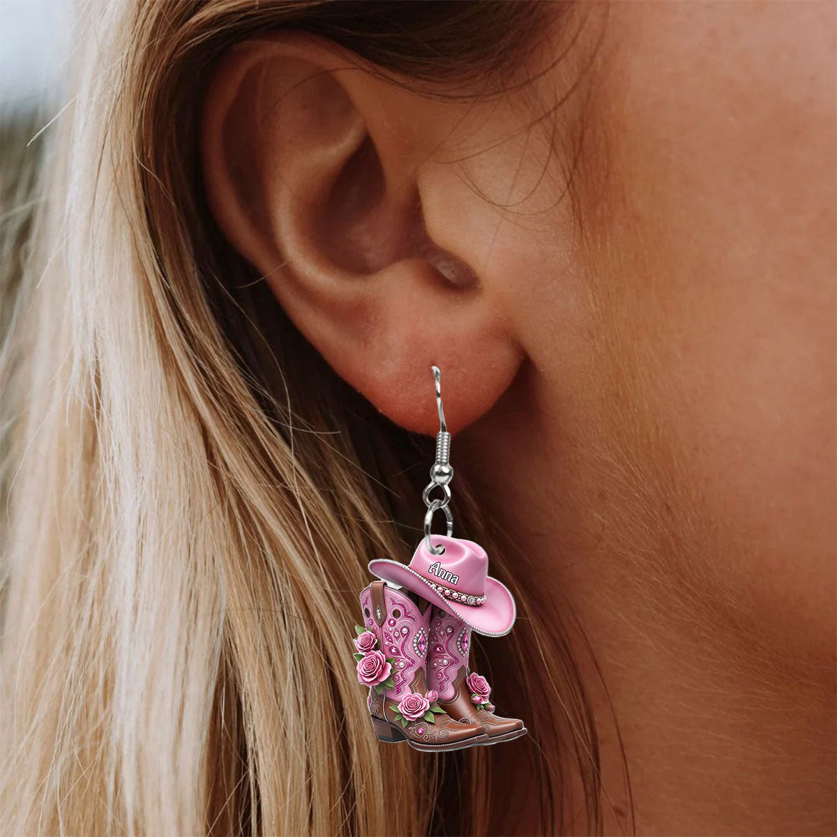 Cowgirl Boots - Personalized Cowgirl Earrings