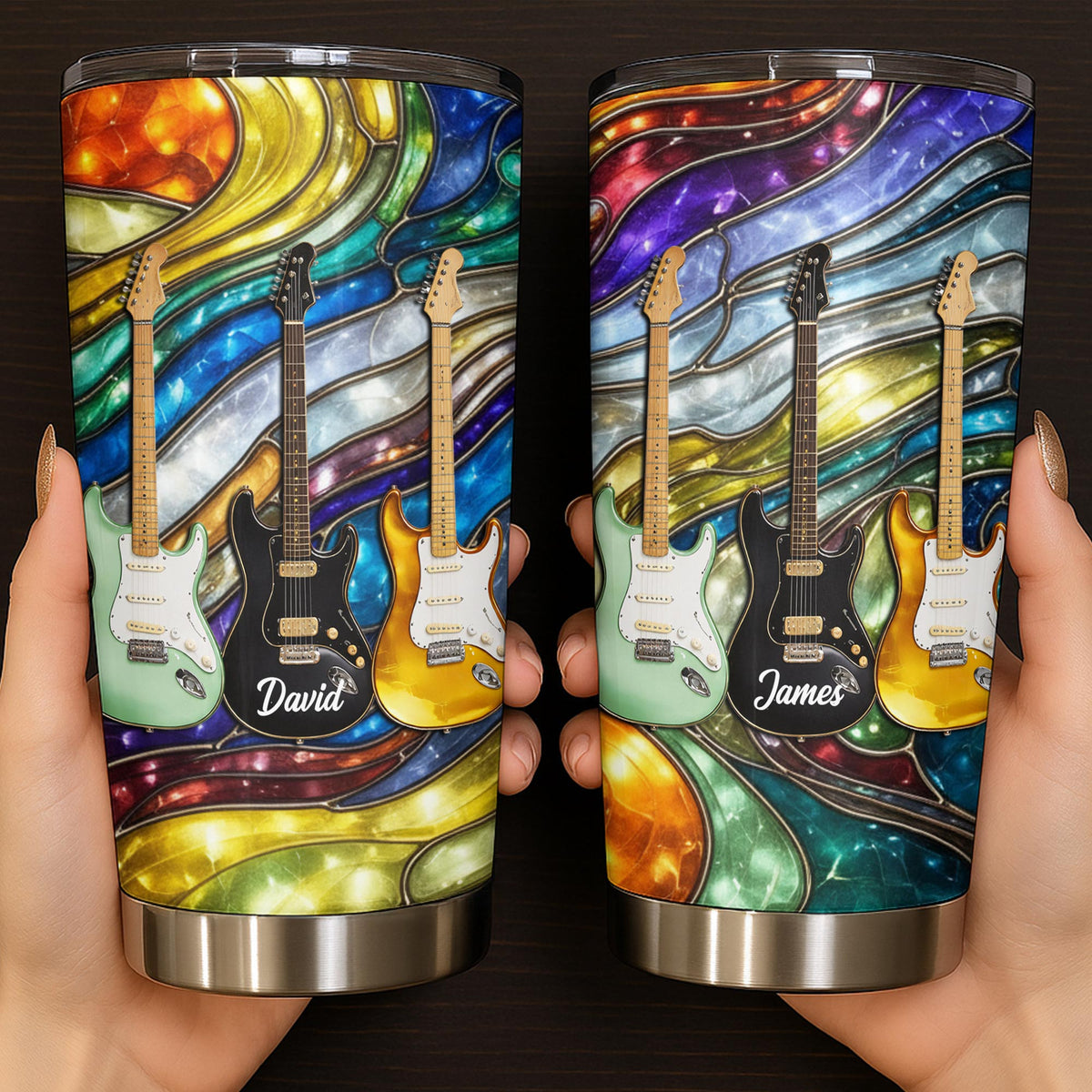 Personalized Rock Your Soul Electric Guitars Tumbler, Gift For Music Lovers
