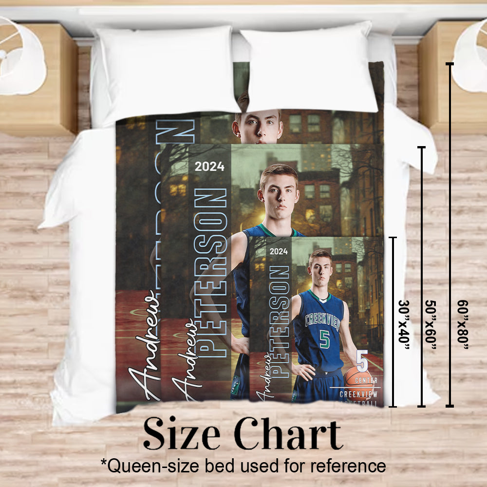 Any Sport, Name, Postion, Number, Team.... Personalized Sport-lover Blanket
