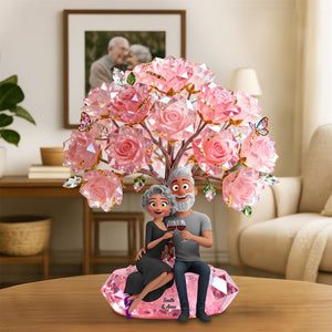 Cheers To Love Couple Acrylic Plaque - Personalized Gifts For Husband, Wife, Boyfriend, Girlfriend