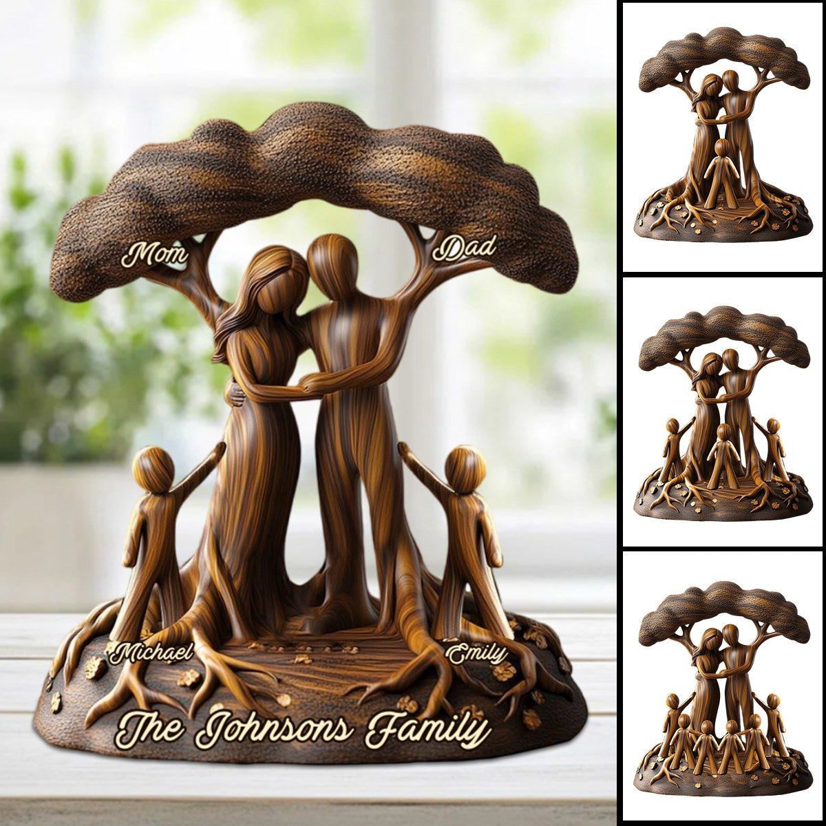 To Us You're The World - Personalized Family Custom Shaped Acrylic Plaque