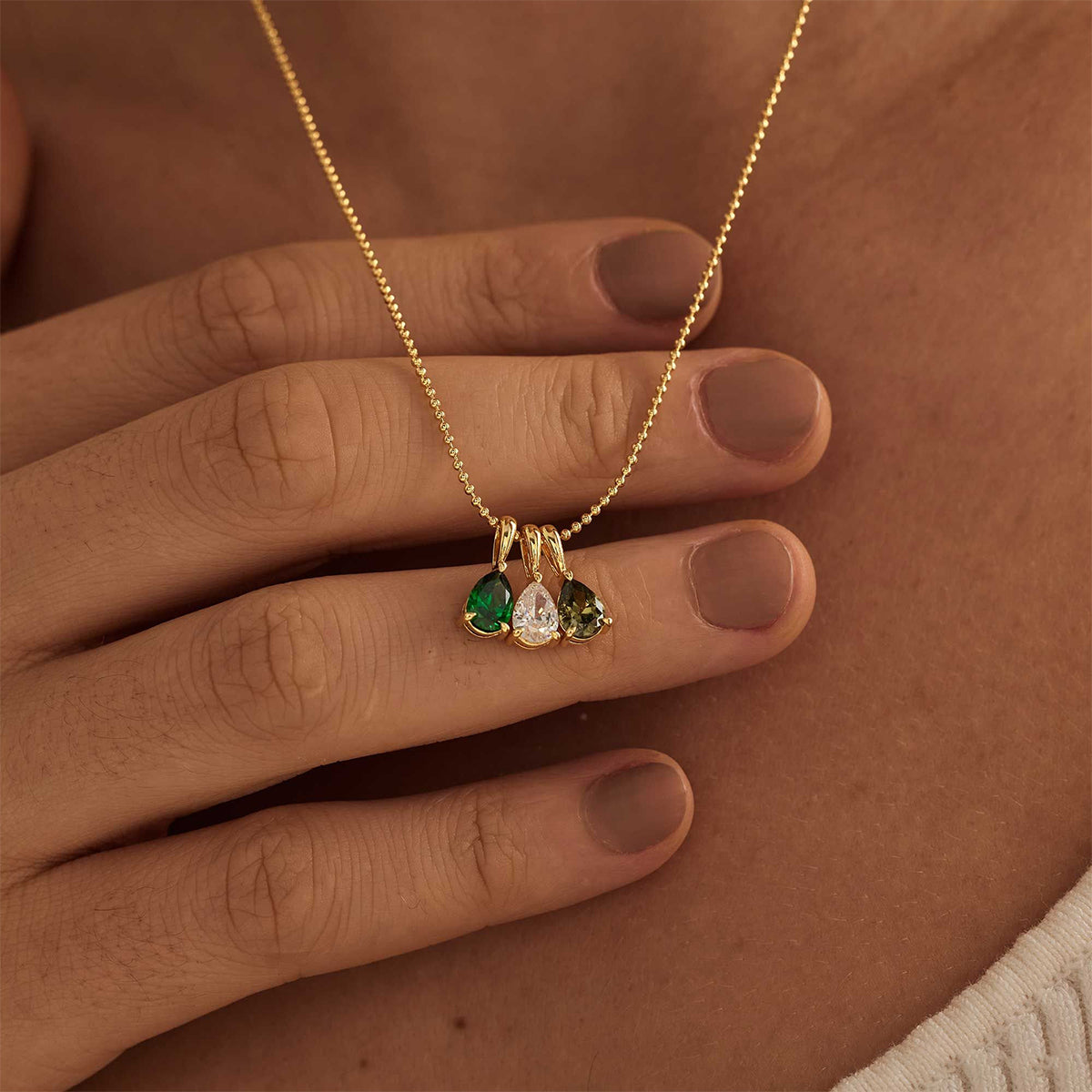 Custom Birthstone Necklace, Anniversary Family Gift for Mom, Bridal Gift for Grandma, Mothers Day Gift for Her