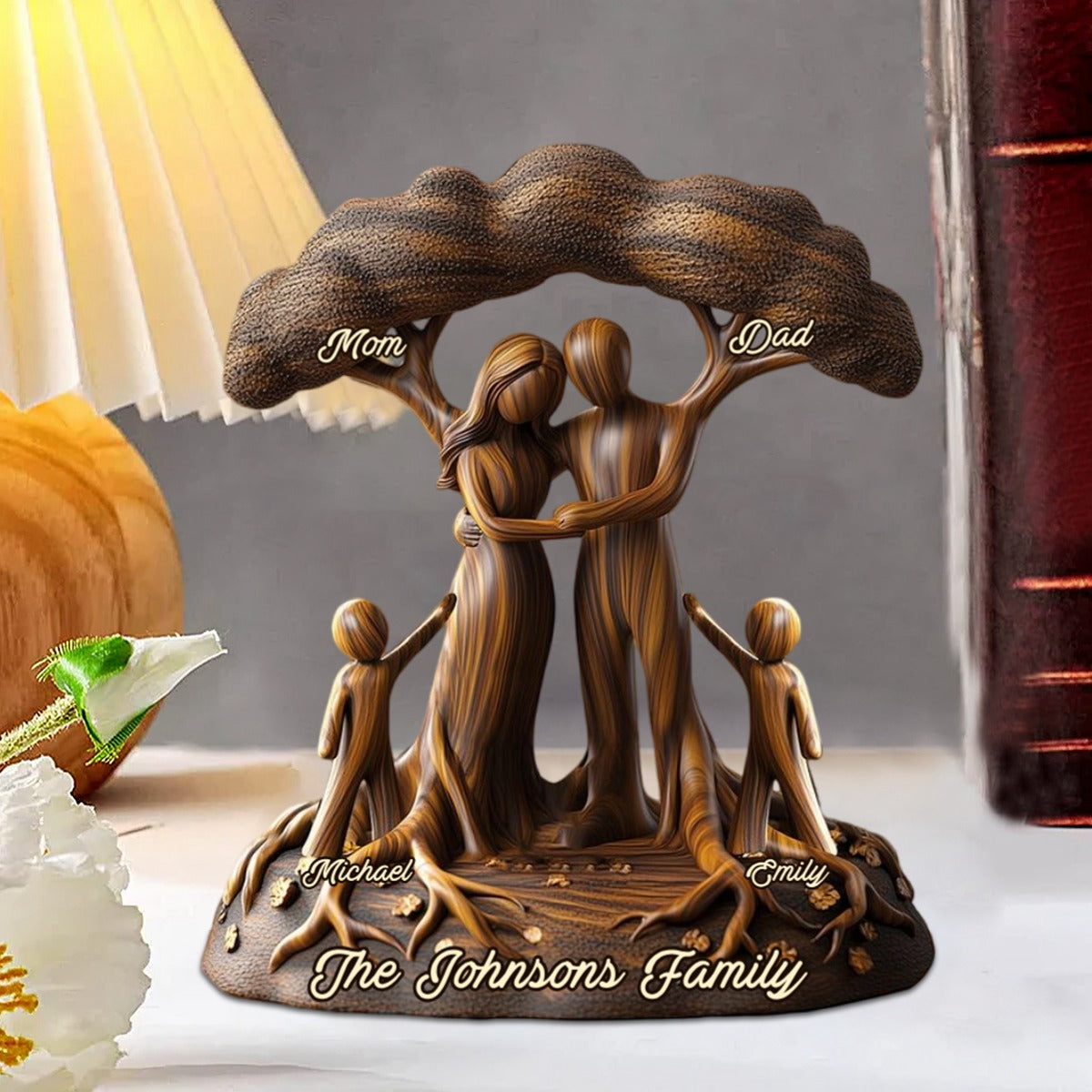 To Us You're The World - Personalized Family Custom Shaped Acrylic Plaque