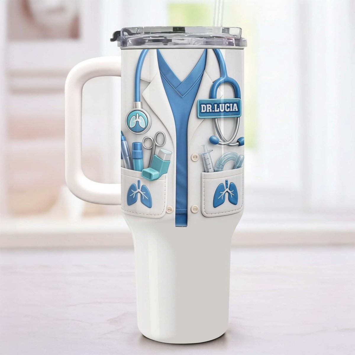 DR – Custom 40oz Tumbler | Personalized Gift For Doctor