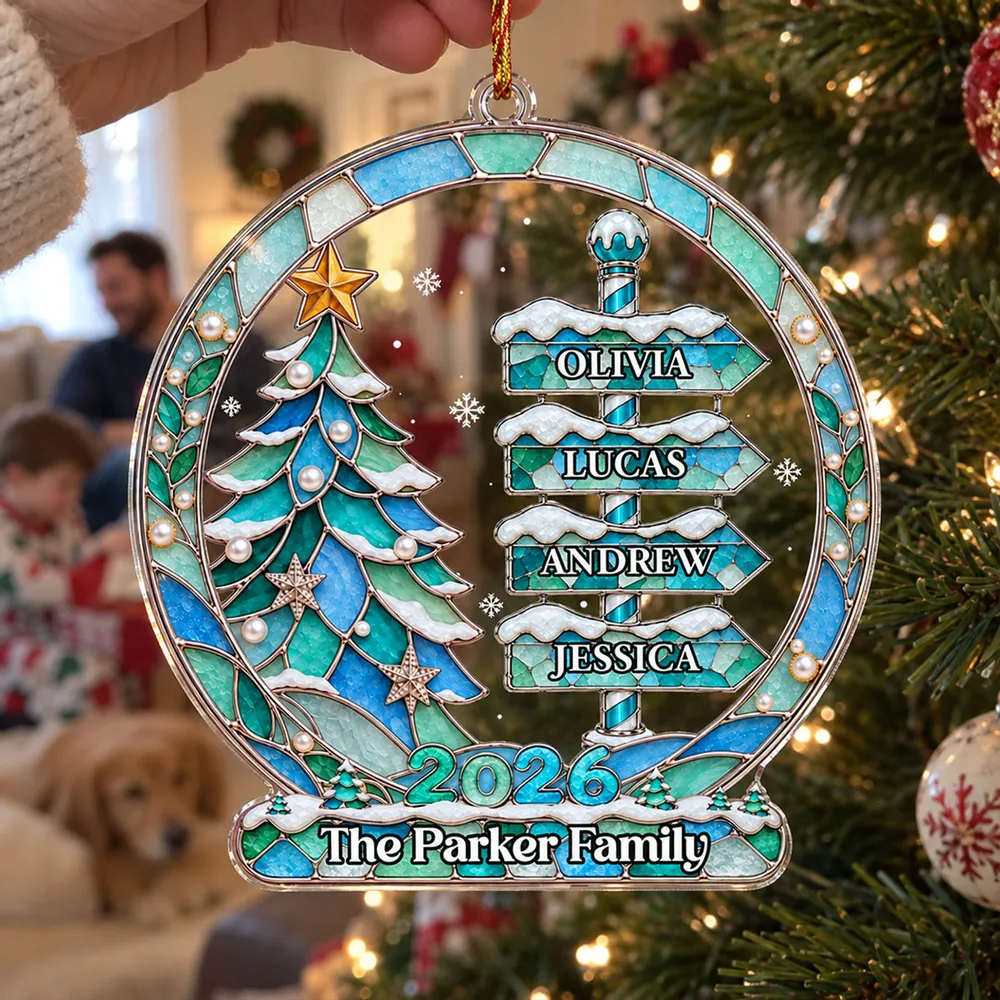 "My Family, My Love" – Personalized Acrylic Ornament | Heartfelt Keepsake For Families