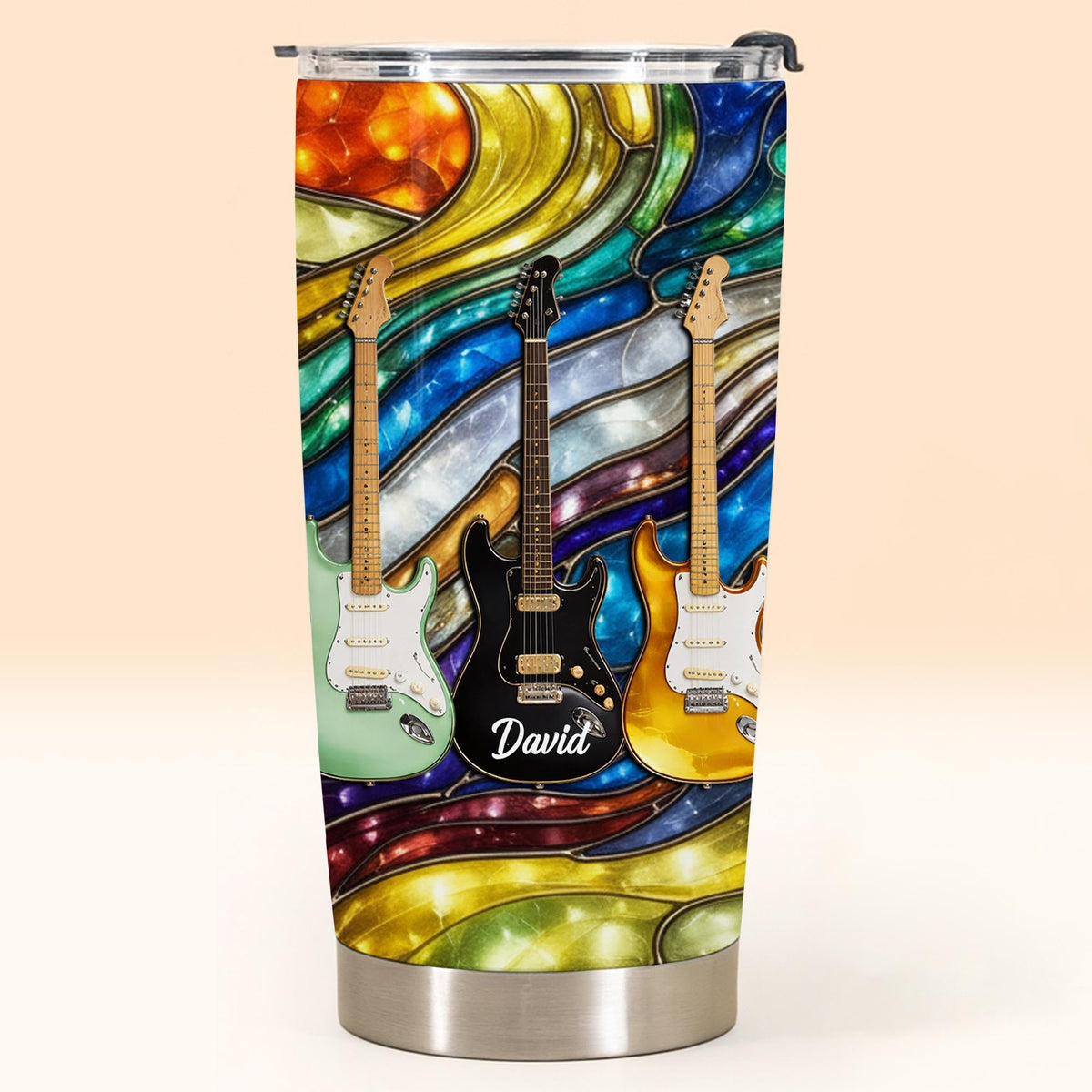 Personalized Rock Your Soul Electric Guitars Tumbler, Gift For Music Lovers