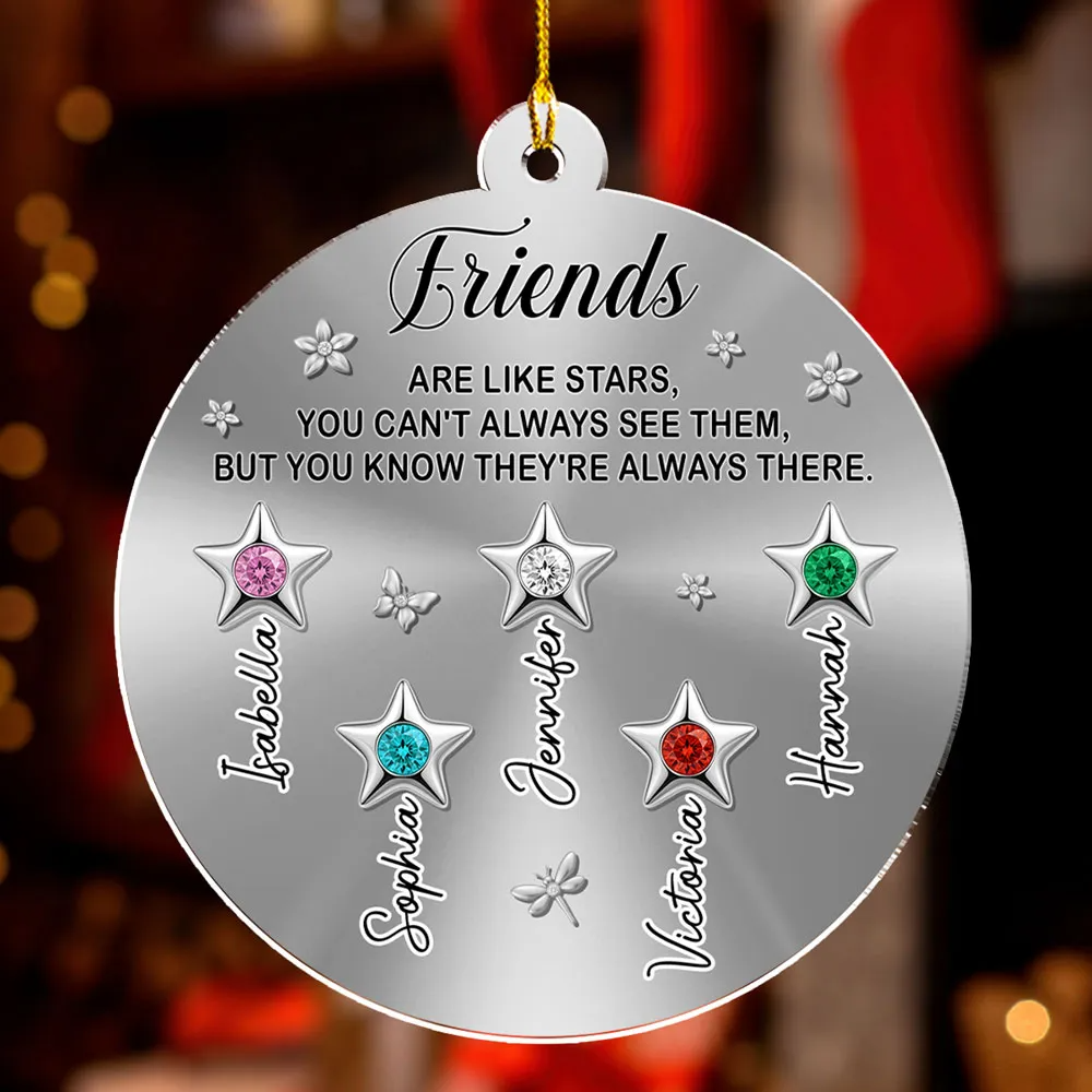 The Stars Are Always There – Personalized Memorial Acrylic Ornament | Custom Name Remembrance Keepsake