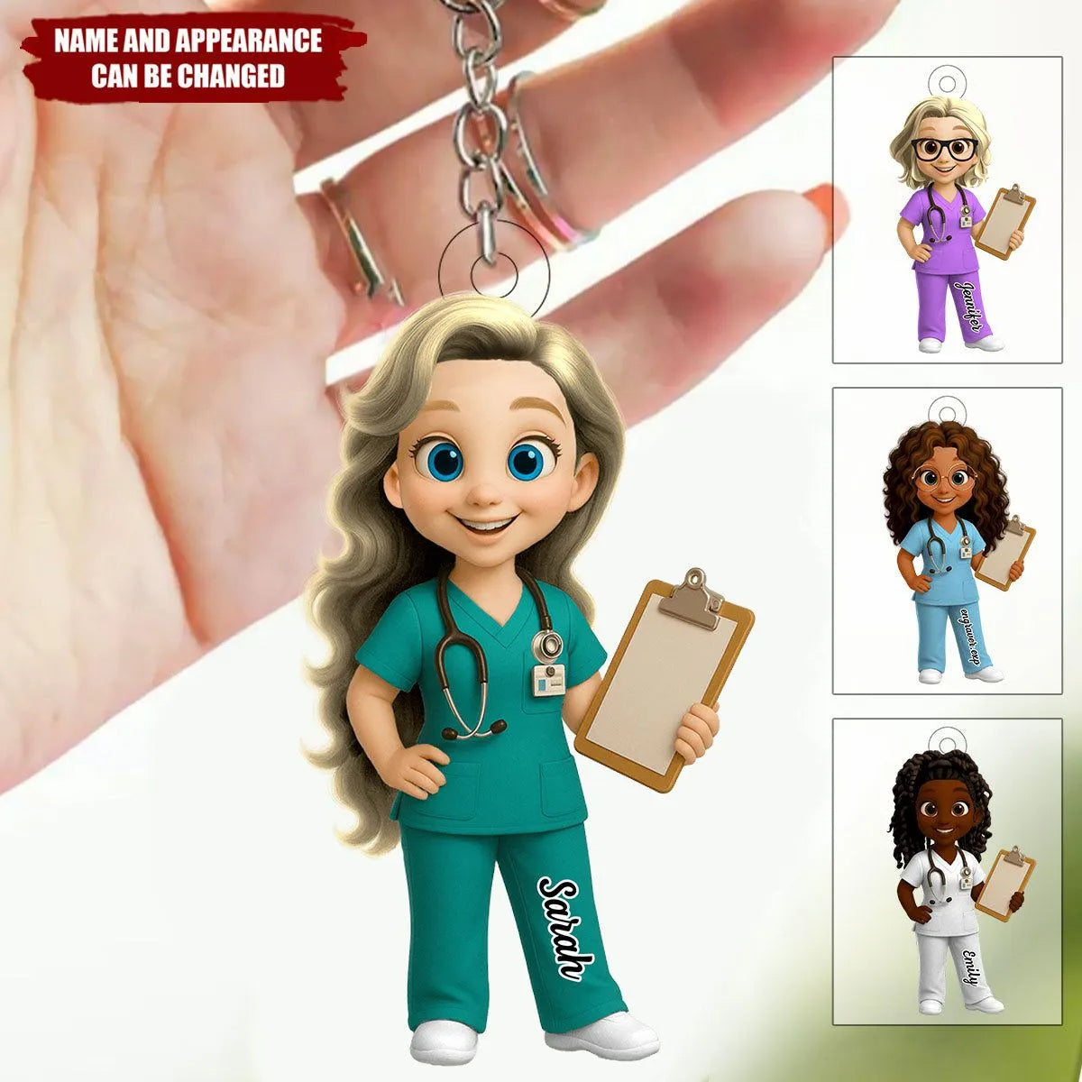 To My Favorite Nurse - Personalized Acrylic Keychain Gift For Nurses