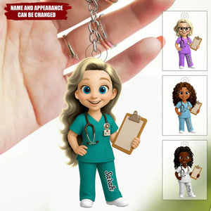 To My Favorite Nurse - Personalized Acrylic Keychain Gift For Nurses