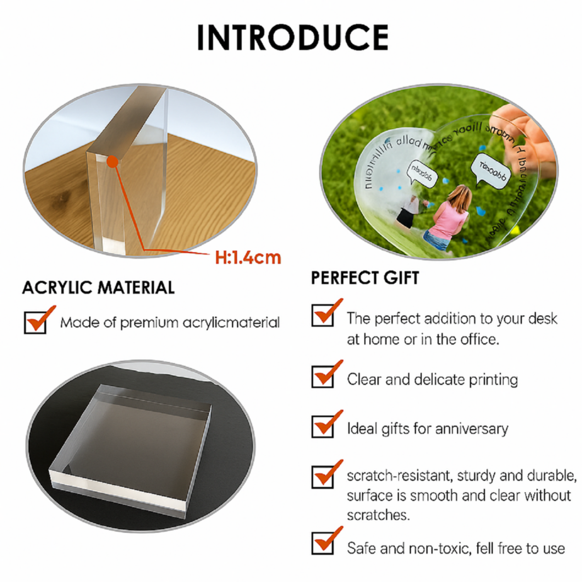 For the Mom Who Deserves It All – Personalized Custom Shaped Acrylic Plaque