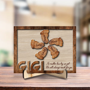Heartfelt Gift – Personalized Custom Wooden Plaque "Always Reach For You"