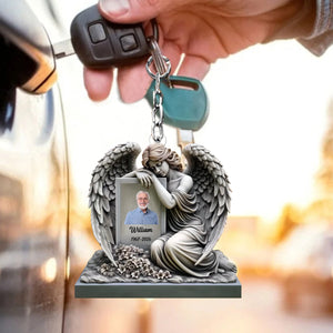 Memorial I Am Always With You - Personalized Acrylic Keychain, Memorial Gift For Loss Of Loved One