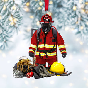 Personalized Firefighter Christmas Ornament Gifts For Firefighter