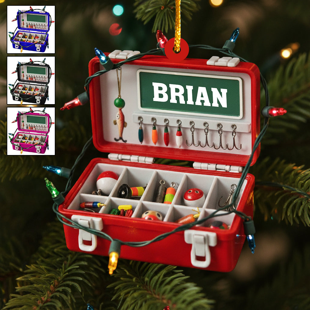 Merry Fishmas - Personalized Acrylic Fishing Ornament