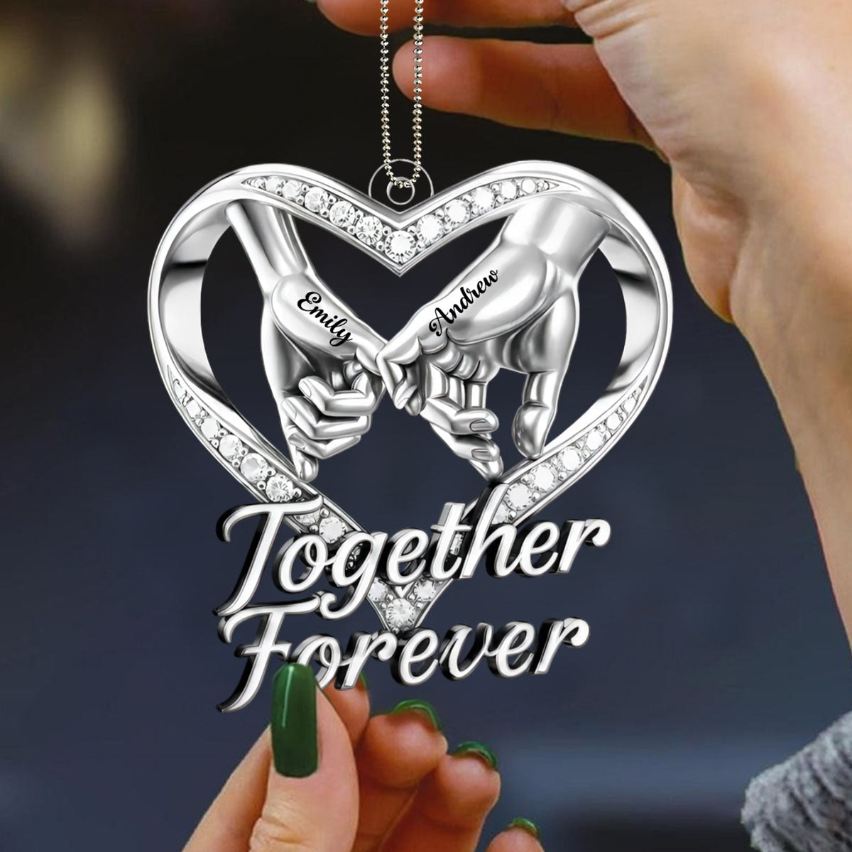 Custom Acrylic Car Ornament - Personalized Anniversary Wedding Gifts For Husband And Wife, Him And Her - You Make My World Soft