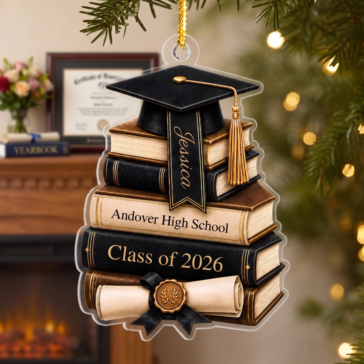 "A Meaningful Gift For The Journey Ahead" – Personalized Acrylic Ornament | Graduation Gift For Class Of 2027