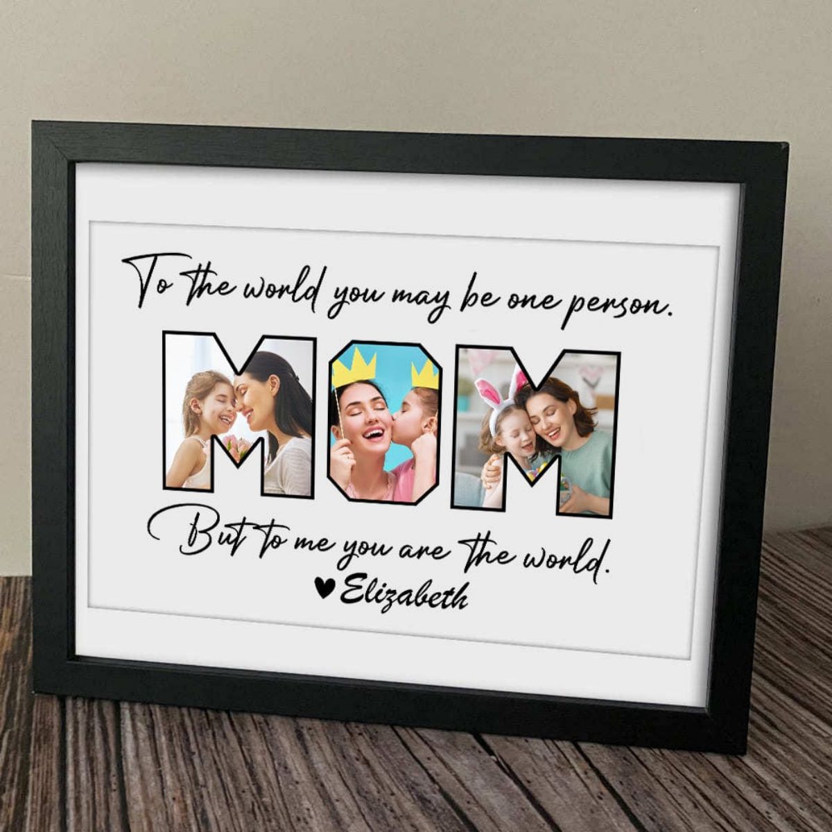 Personalized Happy Mother's Day To Mom Picture Frame